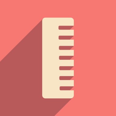 düz gölge simgesi ve mobil uygulama tarak ile