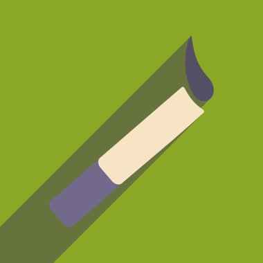 Düz gölge simgesi ve mobil uygulama sigara ile