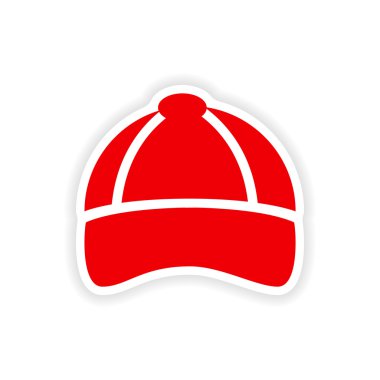 Beyaz arka plan kapağı bulunan şık kağıt etiket