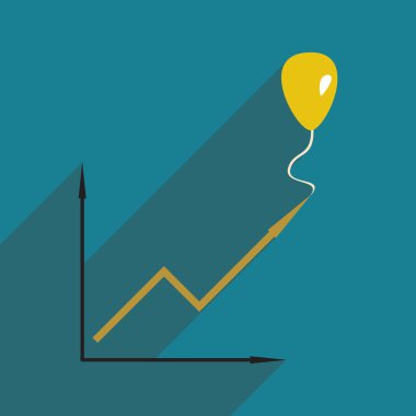 Düz tasarım modern vektör çizim simgesini zamanlama balon ile