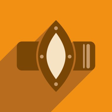 Kadınlar uzun gölge düz simgesiyle saatler