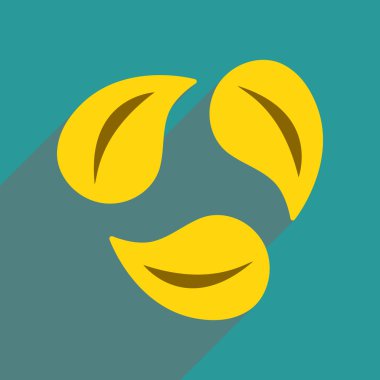 Düz web simgesi ile uzun gölge bırakır