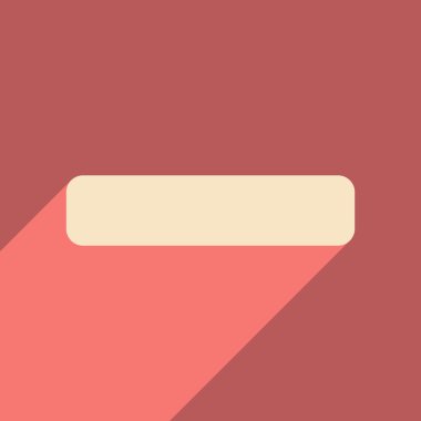 Düz gölge simgesi ve eksi mobil uygulama ile