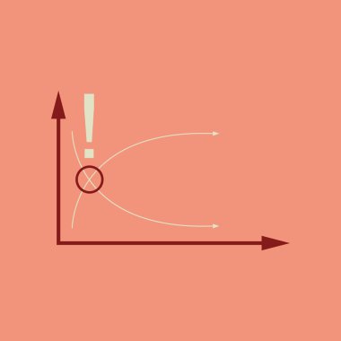 Şık arka plan ekonomi grafik üzerinde düz web simgesi