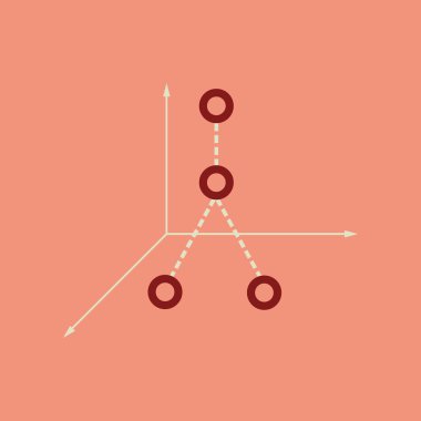 Şık arka plan ekonomi grafik üzerinde düz web simgesi