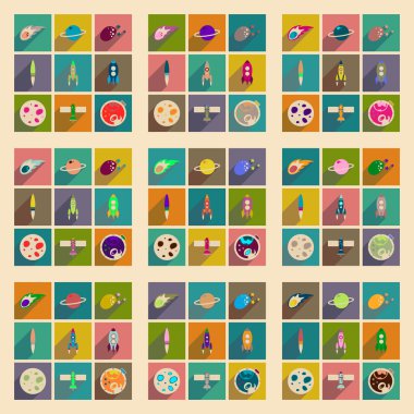 Düz kutsal kişilerin resmi ile uzun gölge space kavramı