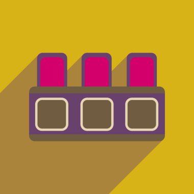 Uzun gölge yargı tribün ile düz web simgesi