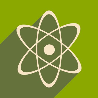 Düz gölge simgesi ve mobil uygulama fizik ile