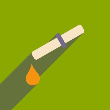 Alt gölge ile düz simgesi ve mobil uygulama sayaç