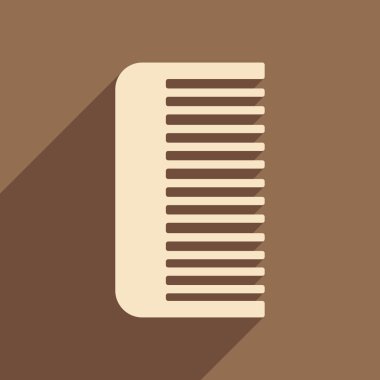 düz gölge simgesi ve mobil uygulama tarak ile