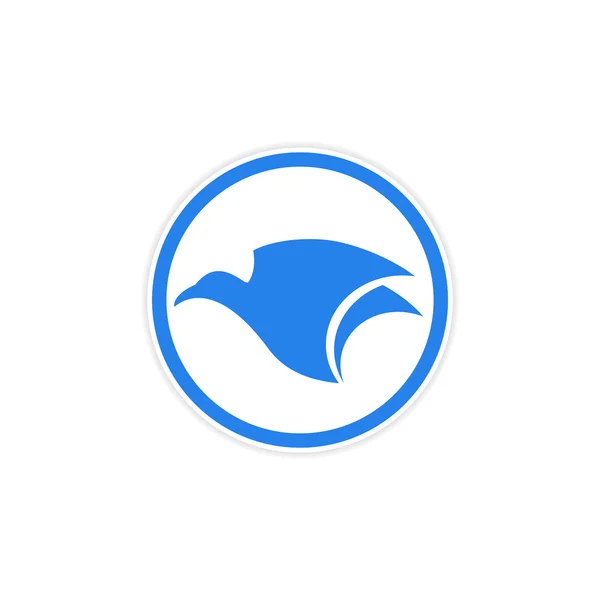 Adesivo Aquila vola logo — Vettoriale Stock
