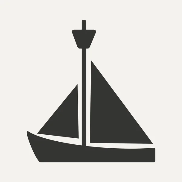 Appartement en noir et blanc mobile application yacht — Image vectorielle