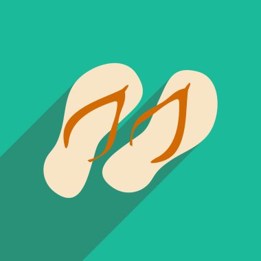 Düz gölge simgesi ve telefon applacation ile floplar flip