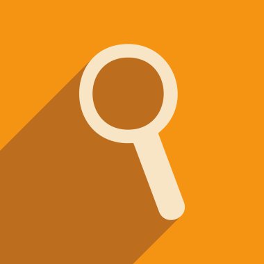 Apartamento com ícone sombra e lupa applacation móvel