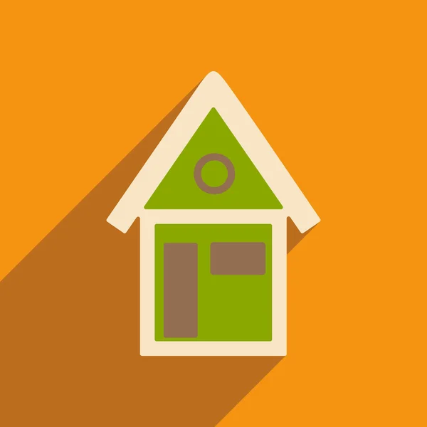 Appartamento con icona ombra e casa mobile applacation — Vettoriale Stock