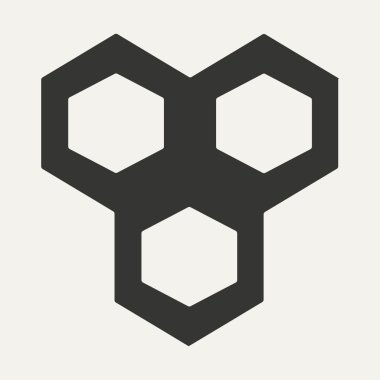 Düz siyah ve beyaz mobil uygulama kimyasal bağ