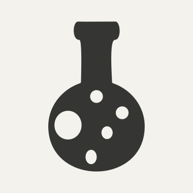 Düz siyah ve beyaz mobil uygulama şişesi