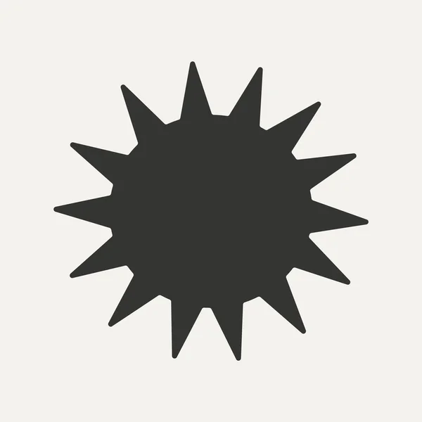Piso en blanco y negro aplicación móvil sol — Archivo Imágenes Vectoriales