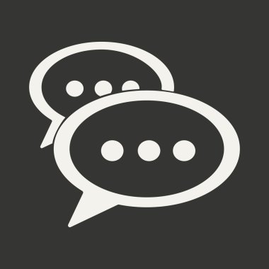 Düz siyah ve beyaz mobil uygulama Cloud düşünüyorum