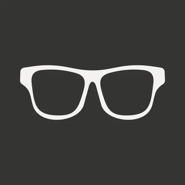 Διαμέρισμα στο μαύρο και άσπρο κινητή εφαρμογή γυαλιά — Διανυσματικό Αρχείο