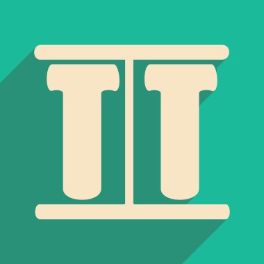 Düz gölge simgesi ve mobil applacation şişe ile