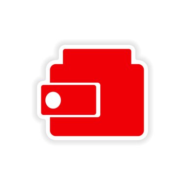 simgesi etiket gerçekçi tasarım üzerinde kağıt çanta