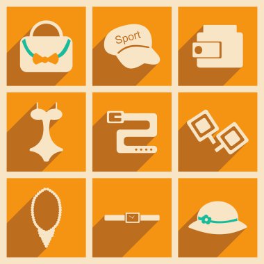 Düz gölge kavramı ve mobil uygulama aksesuarları ile