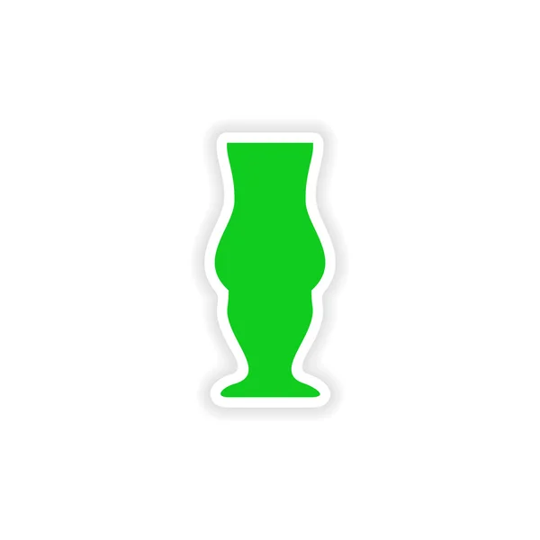 icon sticker realistic design on paper drinks