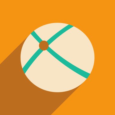 Düz gölge simgesi ve mobil applacation orbital ile