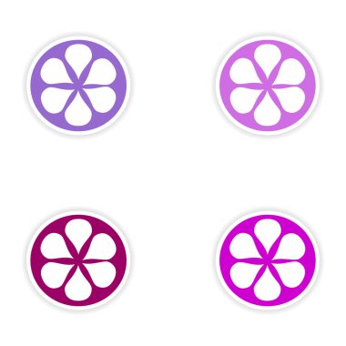 derleme gerçekçi etiket tasarım kağıt portakal