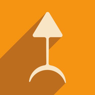 Düz gölge simgesi ve mobil applacation simya sembolleri ile