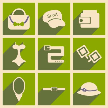 Düz gölge kavramı ve mobil uygulama aksesuarları ile