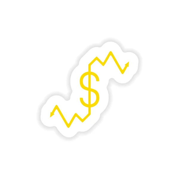 Icon sticker realistic design on paper graphic — Stock Vector
