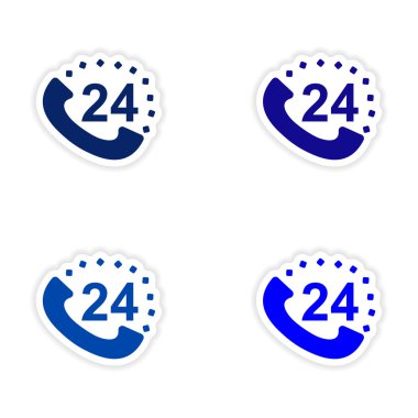 derleme gerçekçi etiket tasarım kağıt hattı üzerinde