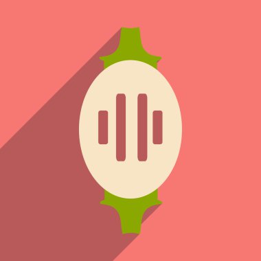 Düz gölge simgesi ve mobil uygulama Türk fener ile