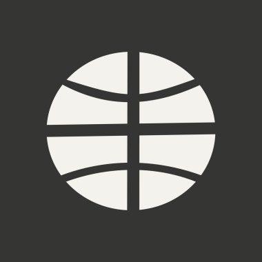 Düz siyah ve beyaz mobil uygulama basketbolda