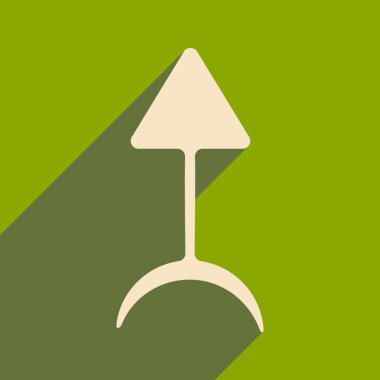 Düz gölge simgesi ve mobil applacation simya sembolleri ile