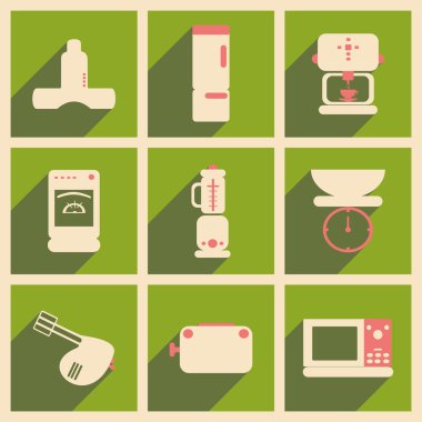 Düz gölge kavramı ve mobil uygulama mutfak aletleri ile