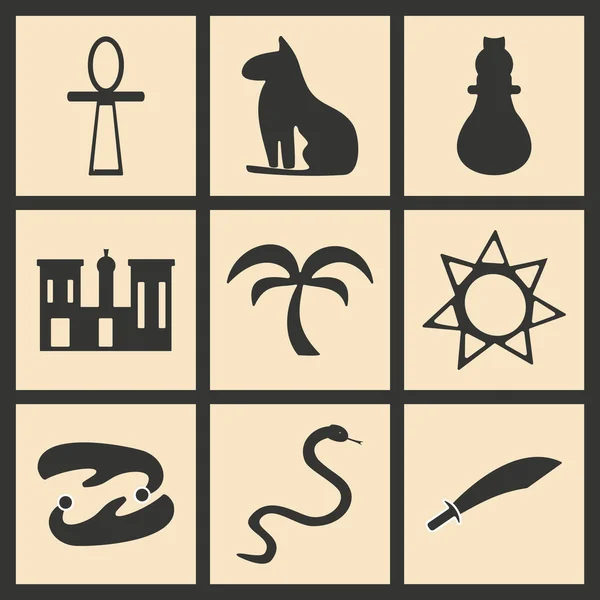 Plano en blanco y negro concepto de aplicación móvil iconos árabe — Archivo Imágenes Vectoriales
