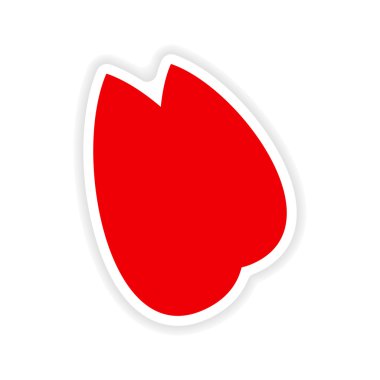 simgesi etiket gerçekçi tasarım üzerinde kağıt badem