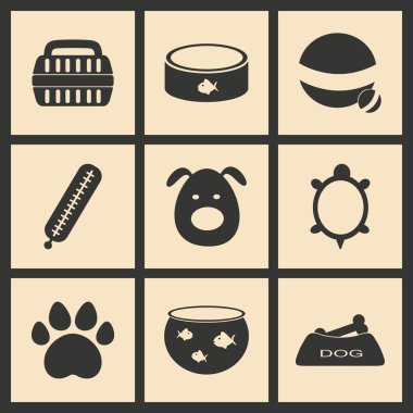 Düz siyah ve beyaz konsept mobil uygulama veteriner tıpta