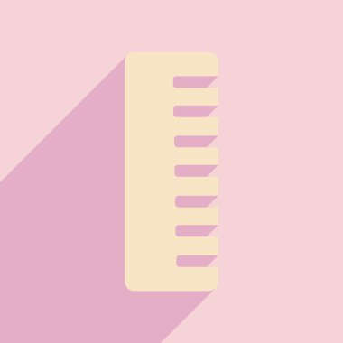 düz gölge simgesi ve mobil uygulama tarak ile