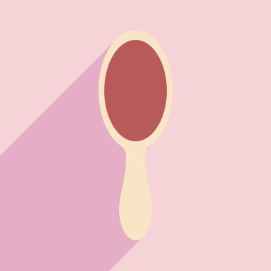 Düz gölge simgesi ve mobil uygulama yansıtma ile