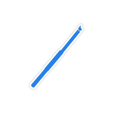 simgesi etiket gerçekçi tasarım üzerinde kağıt sigara ağızlığı