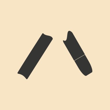 Düz siyah ve beyaz mobil uygulama sigara içinde