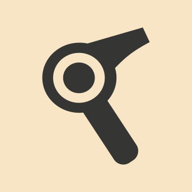 Düz siyah ve beyaz mobil uygulama saç kurutucular