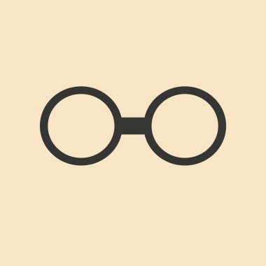 Düz siyah ve beyaz mobil uygulama gözlük