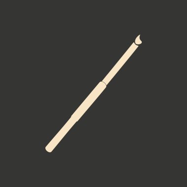 Düz siyah ve beyaz mobil uygulama sigara ağızlığı