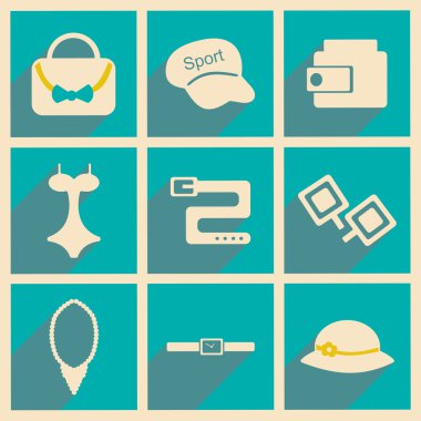 Düz gölge kavramı ve mobil uygulama aksesuarları ile