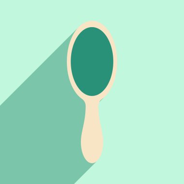 Düz gölge simgesi ve mobil uygulama yansıtma ile